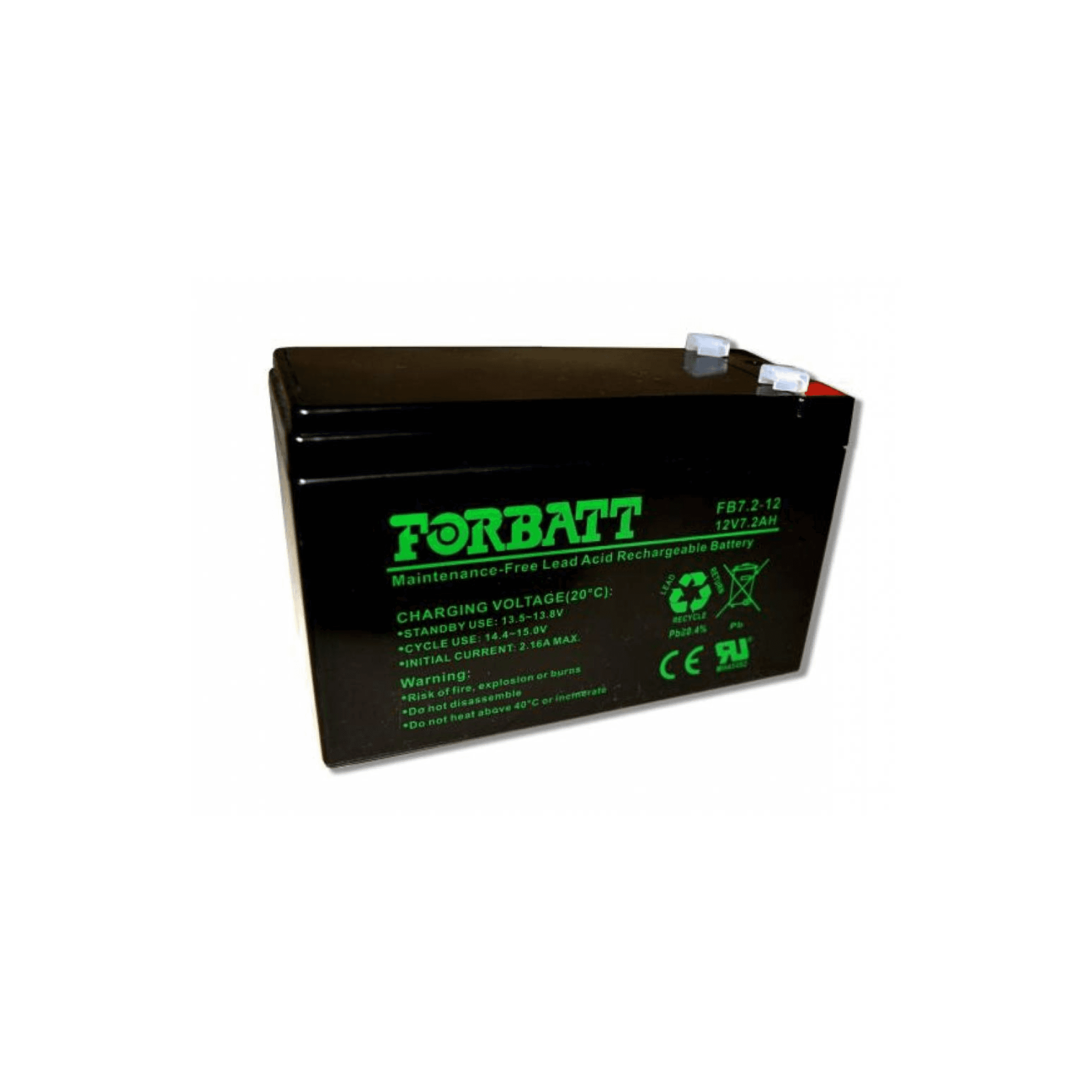 12V 7.2Ah VRLA AGM Forbatt Battery