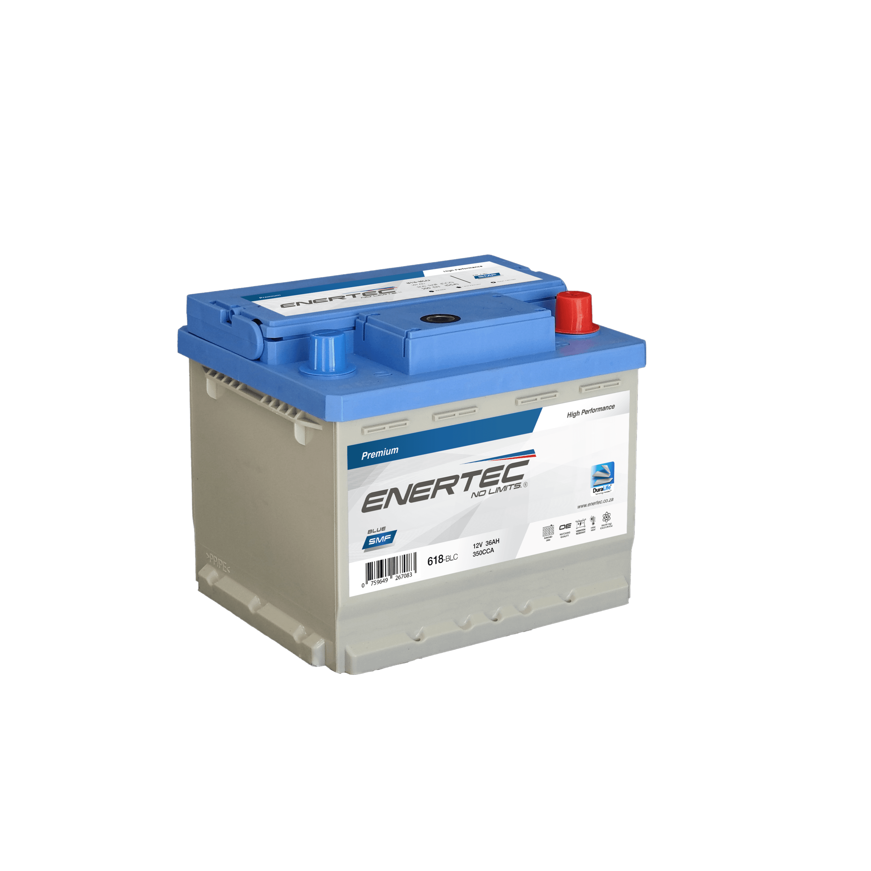 618-BLC 12V 36Ah Enertec BLUE Lead Calcium Automotive, UPS & Standby Battery