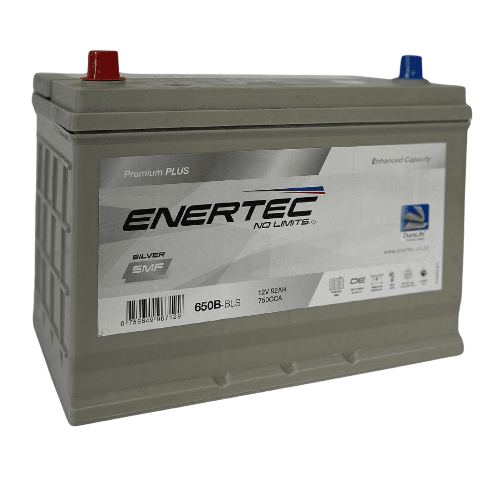 650B-BLS 12V 92Ah Enertec Silver Lead-Acid Automotive Battery