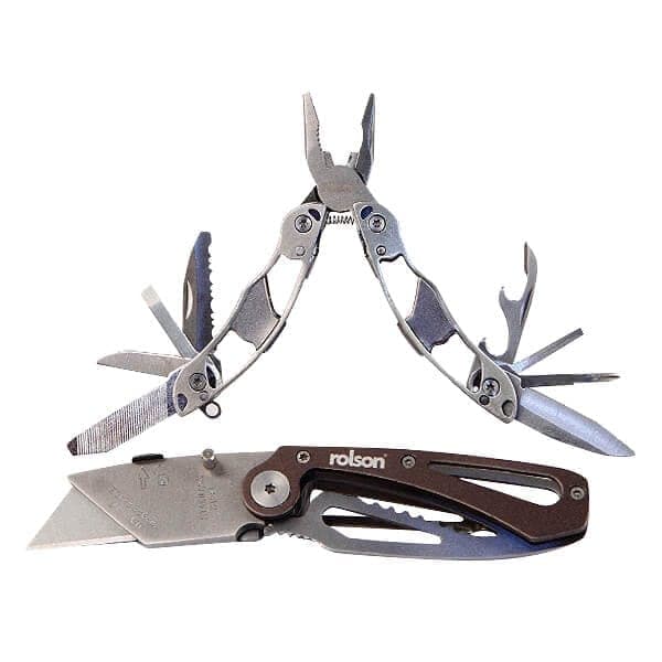 Rolson 9 in 1 Multi Tool & Folding Knife