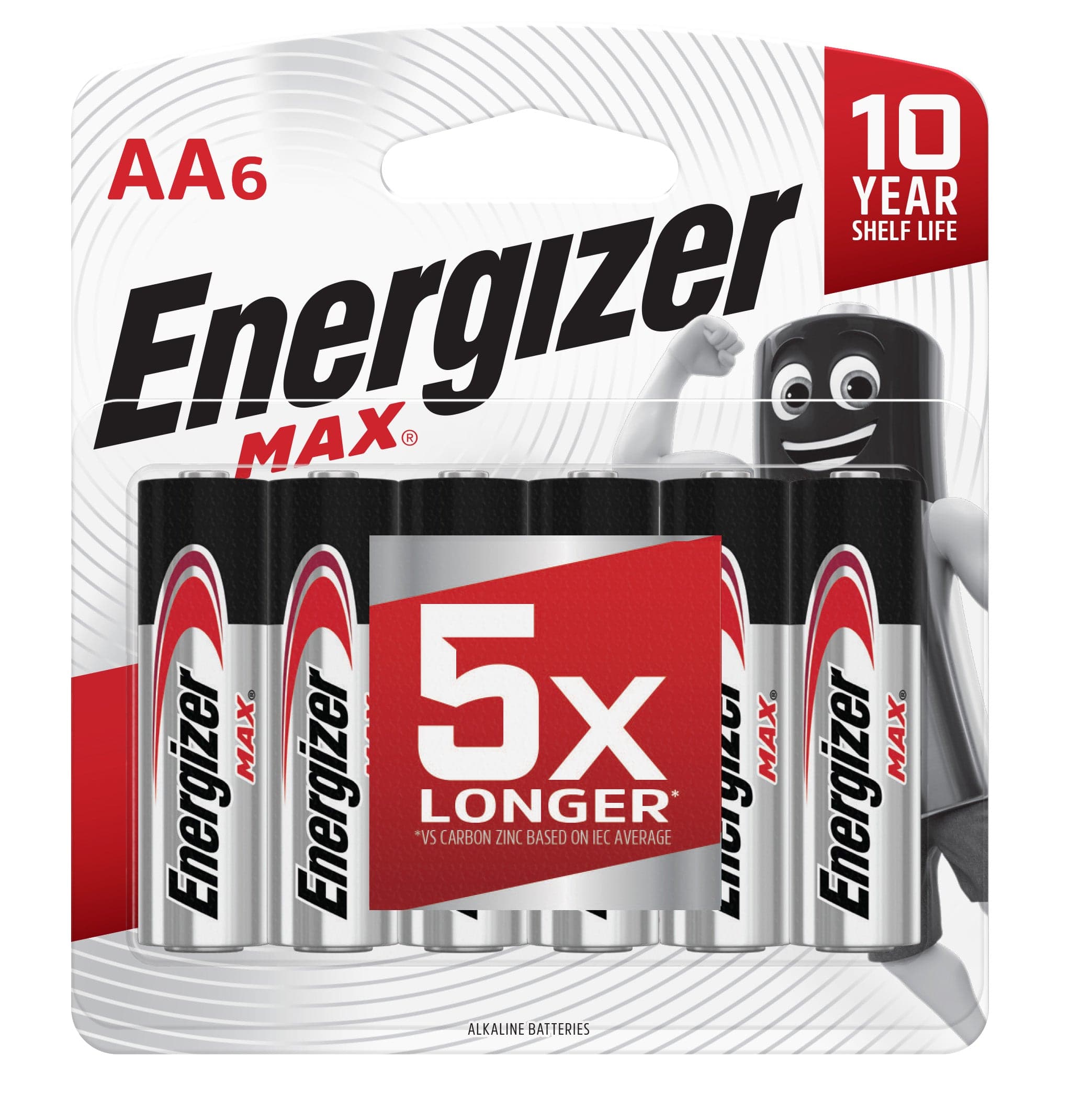 Energizer Max AAA 6 Pack Household Batteries