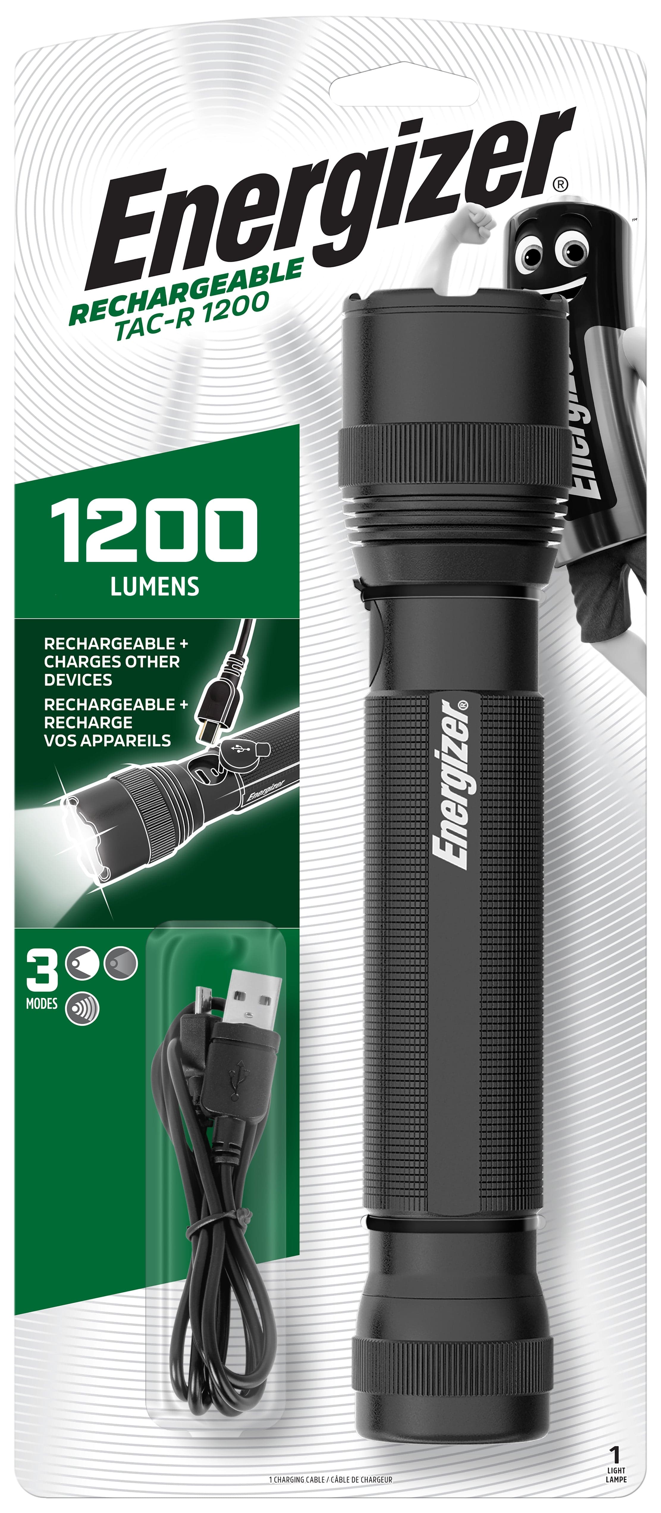Energizer Tactical Rechargeable Flash Light 1200 Lumens