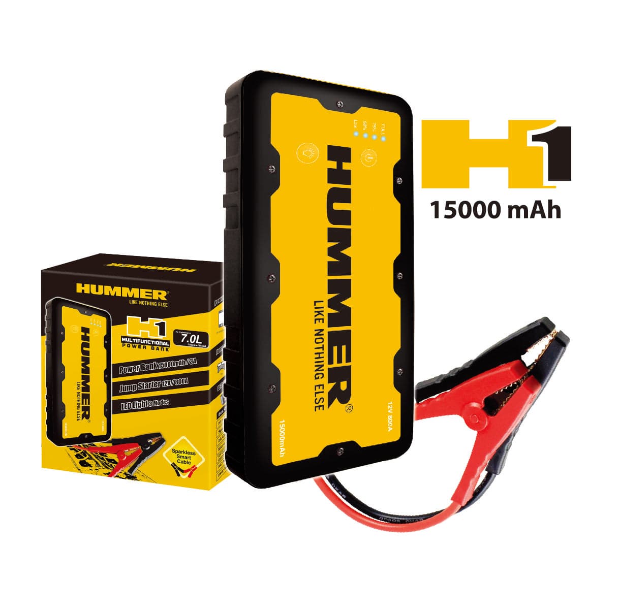 H1 Hummer Multifunctional Power Bank and Jump Starter